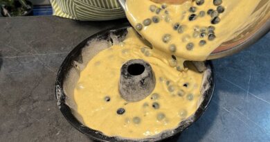 receta de keke de arandanos