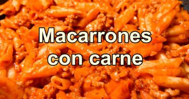 receta de macarrones con carne