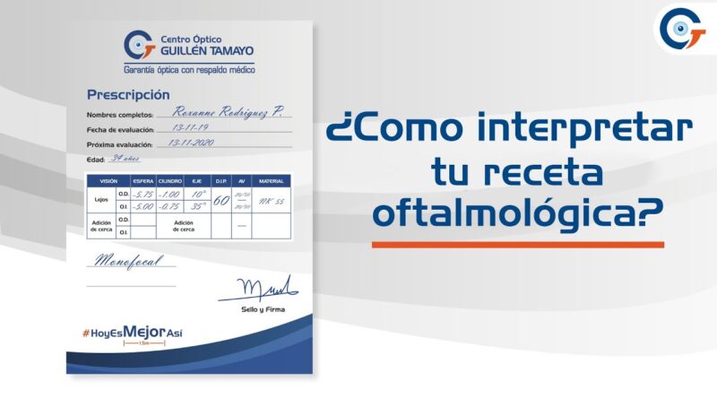 receta de oftalmologo