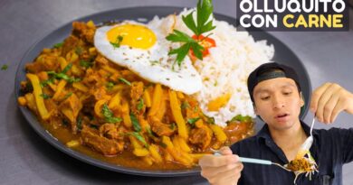 receta de olluquito con carne