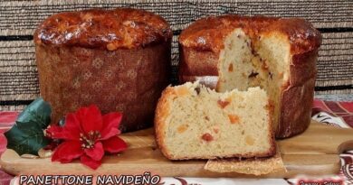 receta de panettone navideño