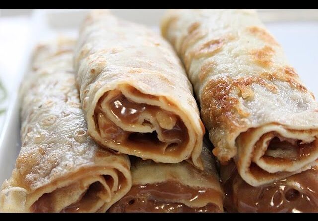 receta de panqueques con manjar