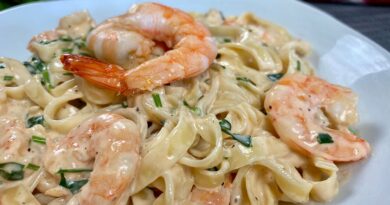 receta de pasta con langostinos