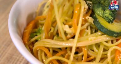 receta de pasta con vegetales