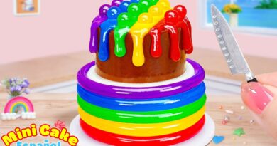 receta de pastel arcoiris