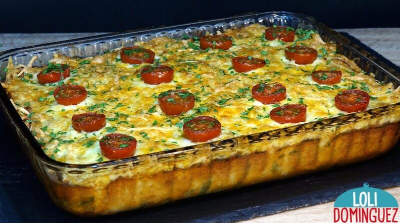 receta de pastel de coliflor