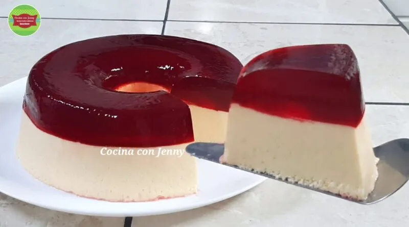 receta de pastel de gelatina