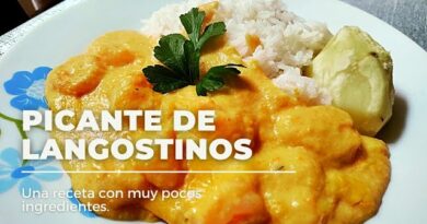 receta de picante de langostinos