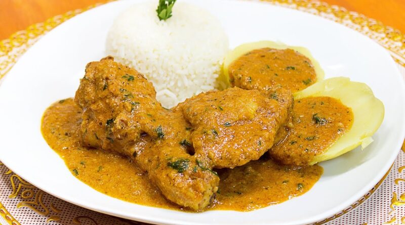 receta de pollo al mani