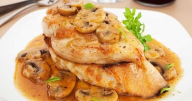 receta de pollo con hongos