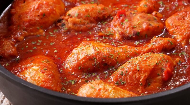 receta de pollo con tomate