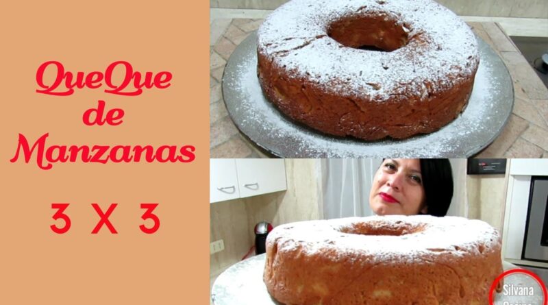receta de queque de manzana