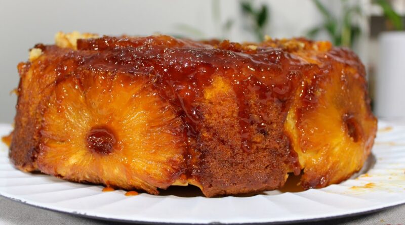 receta de queque de piña