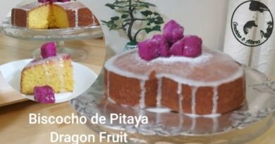 receta de queque de pitahaya