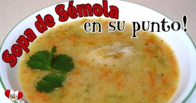 receta de sopa de semola