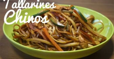 receta de tallarines chinos