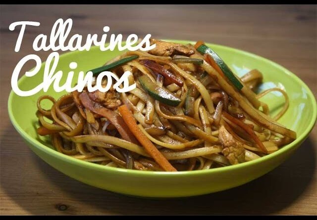 receta de tallarines chinos