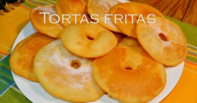receta de torta fritas