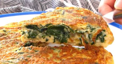 receta de tortilla con espinacas
