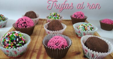 receta de trufas de bizcochuelo
