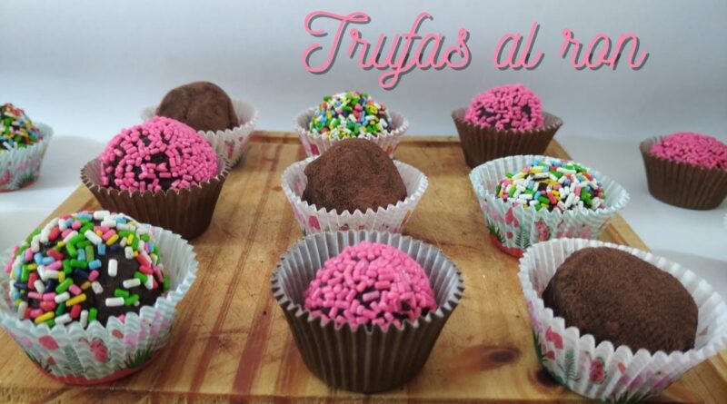 receta de trufas de bizcochuelo