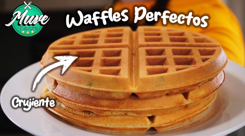 receta de waffles crujientes