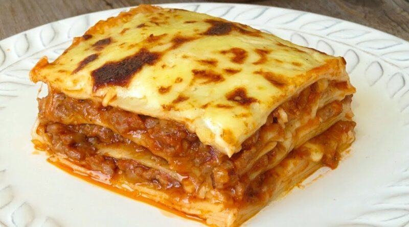 lasagna receta de carne