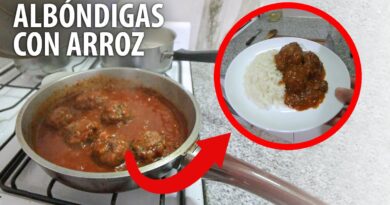 receta de albondigas con arroz