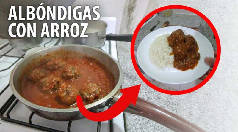 receta de albondigas con arroz