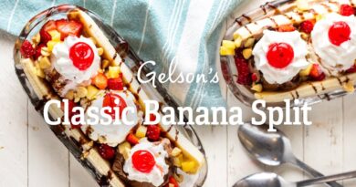 receta de banana split