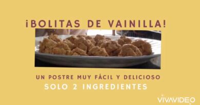 receta de bolitas de vainilla