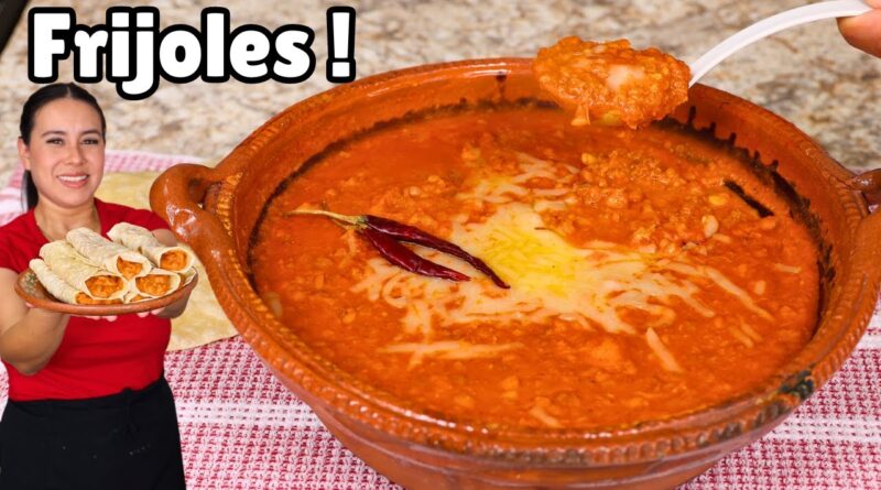 receta de burritos de frijoles