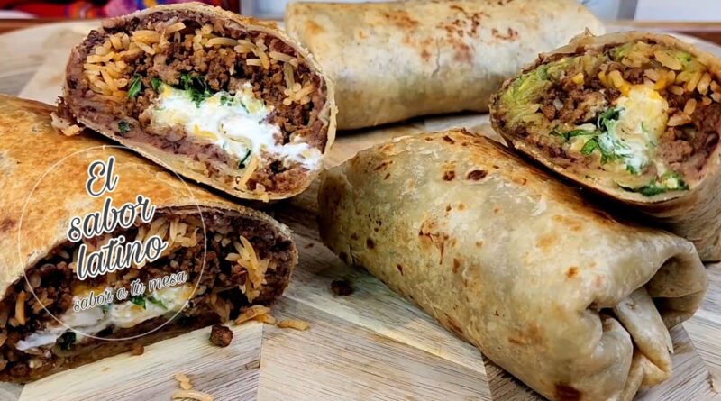 receta de burritos mexicanos