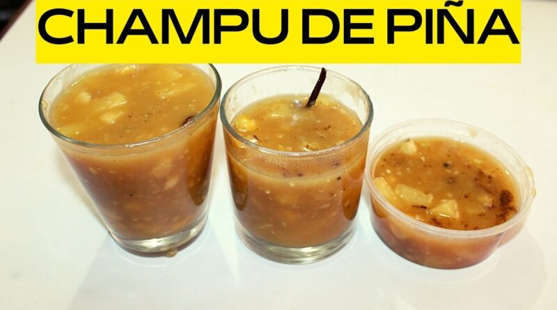 receta de champu de piña