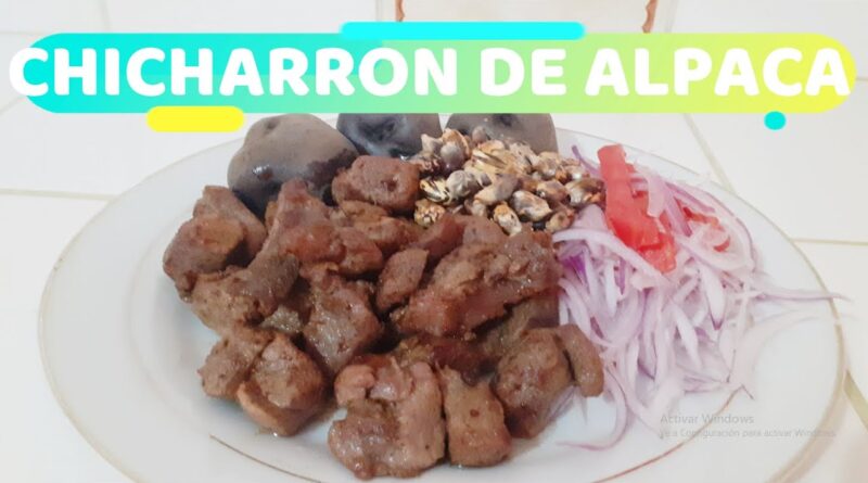 receta de chicharron de alpaca