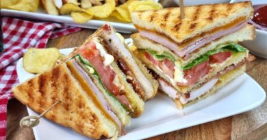 receta de club sandwich americano