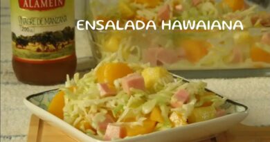 receta de ensalada hawaiana