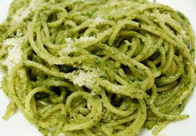 receta de espagueti verde