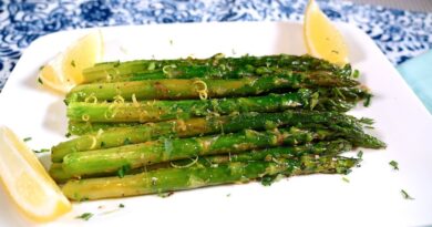 receta de espárragos salteados
