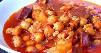 receta de garbanzos con chorizo