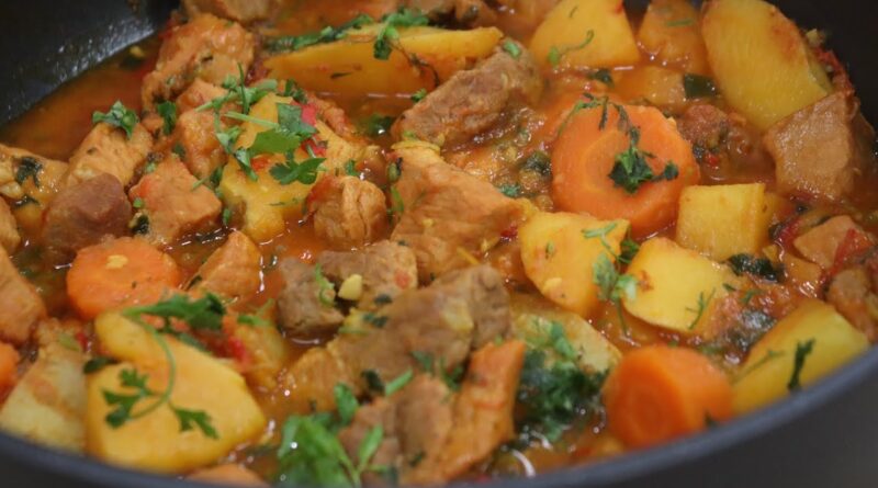 receta de goulash de cerdo