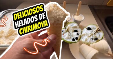 receta de helado de chirimoya