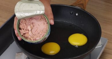 receta de huevo con atun
