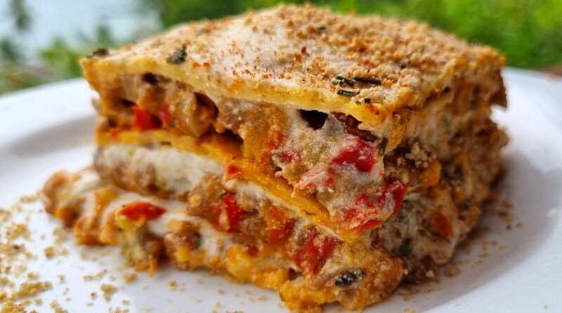 receta de lasaña sin carne