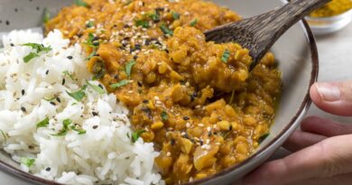 receta de lentejas al curry