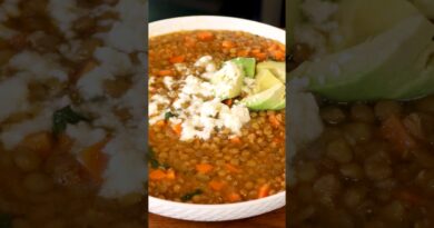 receta de lentejas en ingles