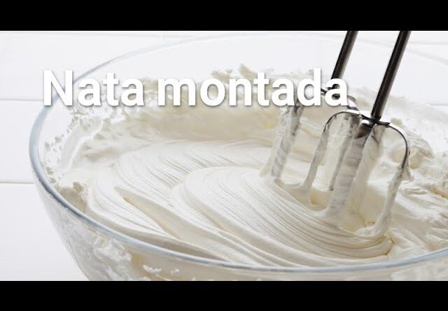 receta de nata montada
