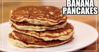 receta de pancakes de banana
