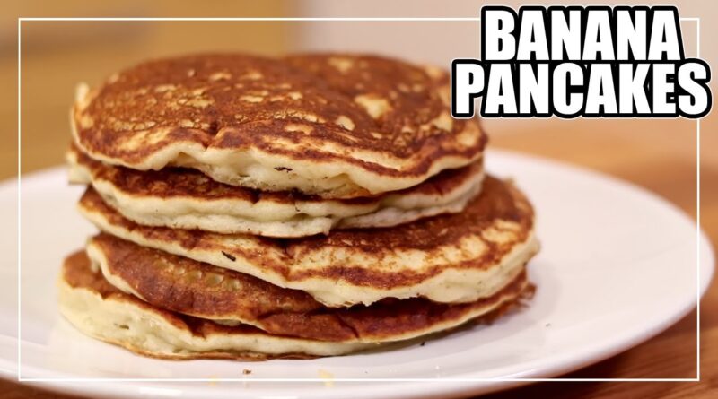 receta de pancakes de banana