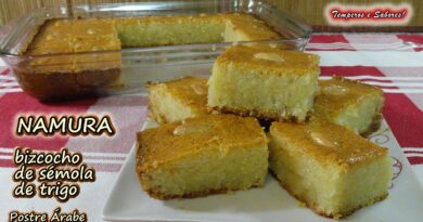 receta de pastel de semola